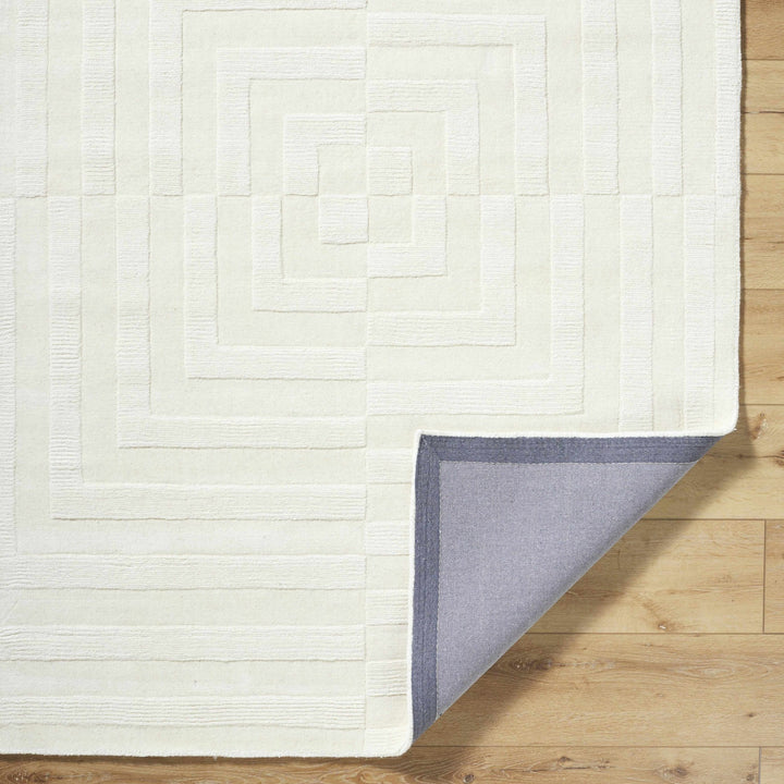 Armina Contemporary Style Ivory Hand Loom Wool Rug - The Rug Decor
