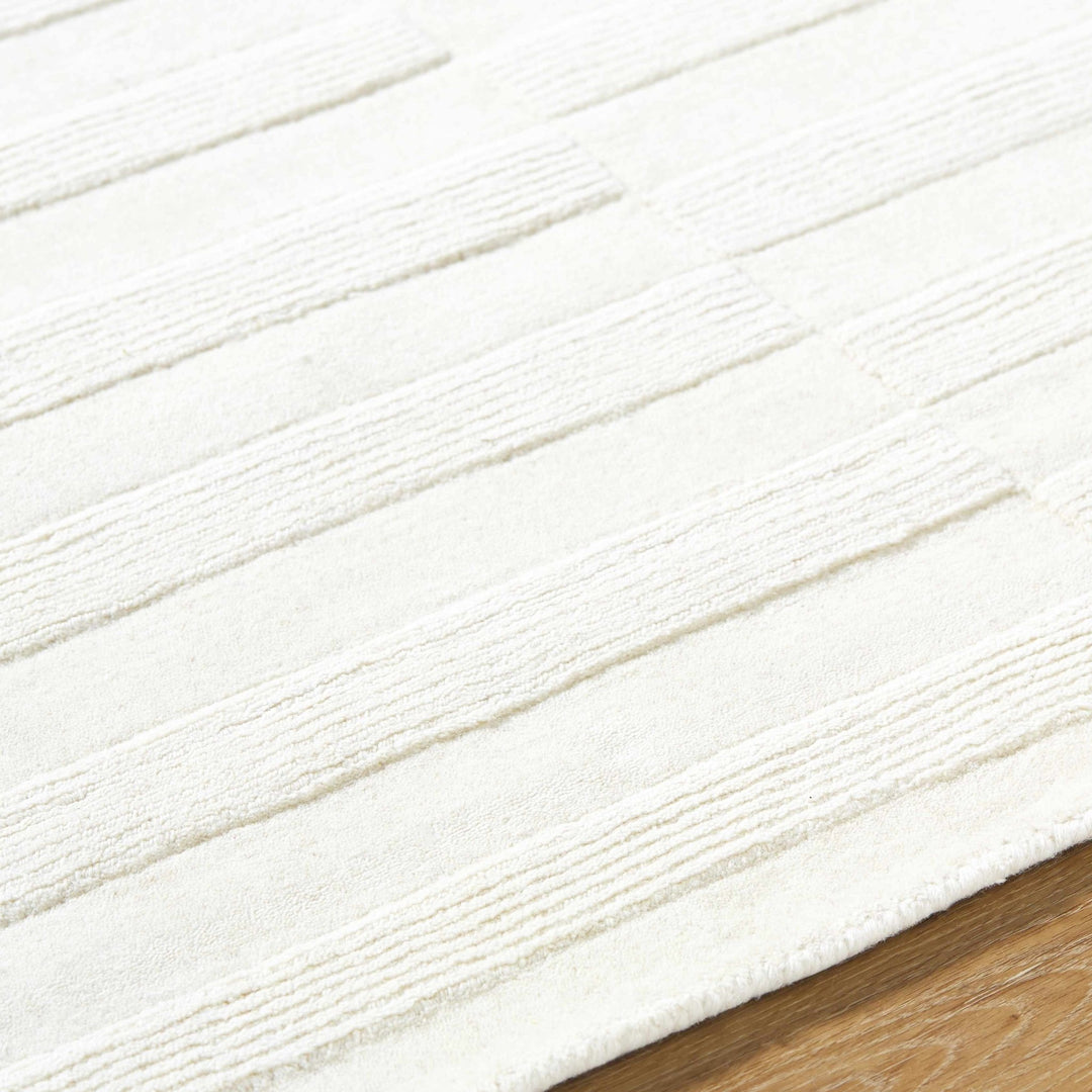 Armina Contemporary Style Ivory Hand Loom Wool Rug - The Rug Decor