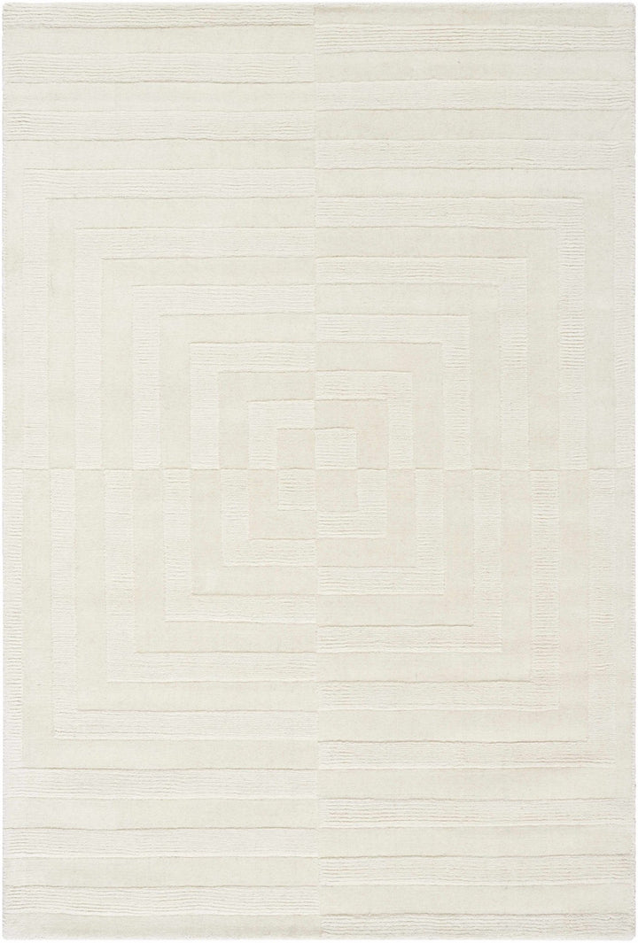 Armina Contemporary Style Ivory Hand Loom Wool Rug - The Rug Decor