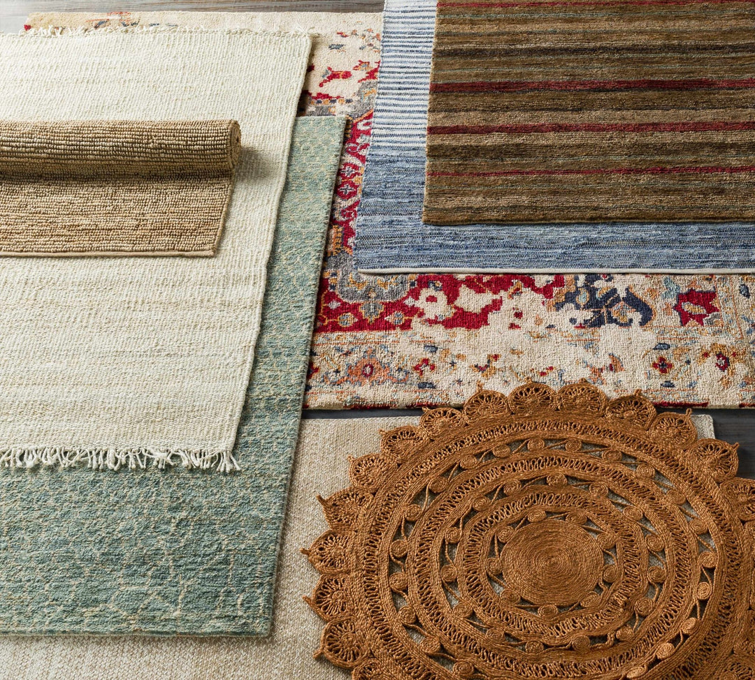 Armona Traditional Transitional Design Blue Hand Woven Cotton Rug - The Rug Decor