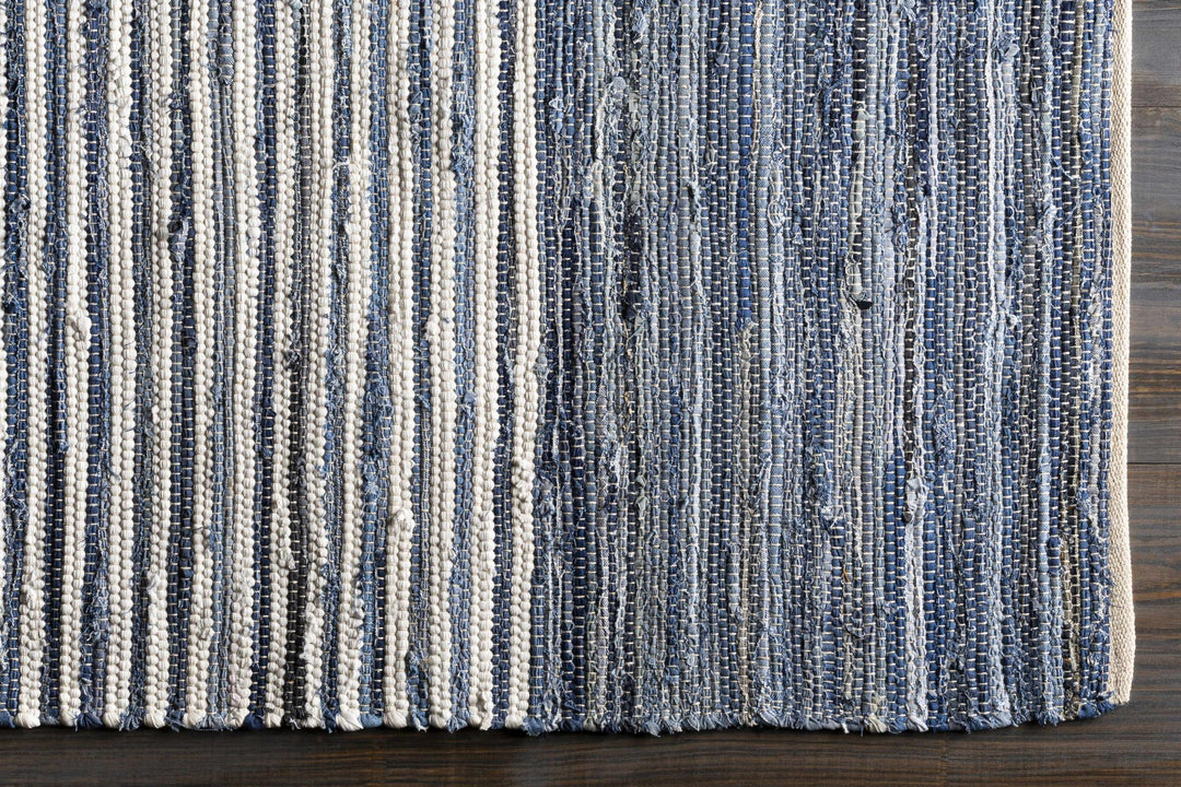 Armona Traditional Transitional Design Blue Hand Woven Cotton Rug - The Rug Decor
