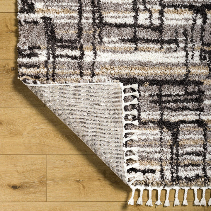 Arne Modern Abstract Design Gray And Charcoal Rug - The Rug Decor