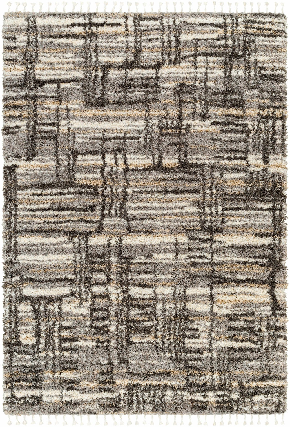 Arne Modern Abstract Design Gray And Charcoal Rug - The Rug Decor