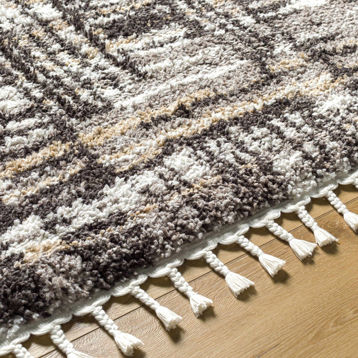 Arne Modern Abstract Design Gray And Charcoal Rug - The Rug Decor