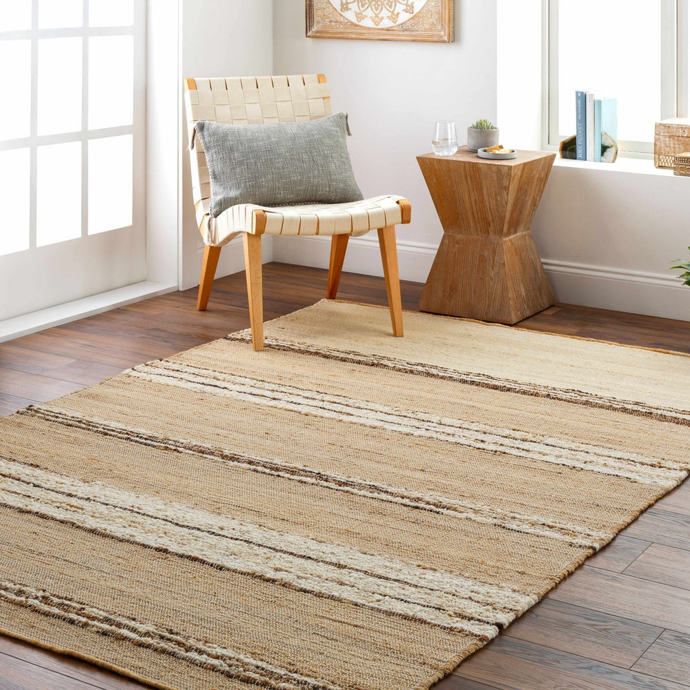 Arnie Contemporary Beige And Brown Area Rug - The Rug Decor