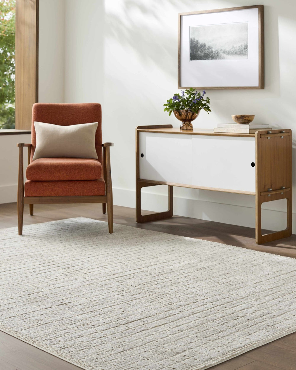 Arnulf Contemporary Solid Gray Textured Washable Rug - The Rug Decor