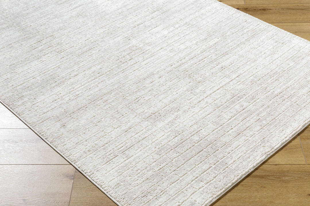 Arnulf Contemporary Solid Gray Textured Washable Rug - The Rug Decor