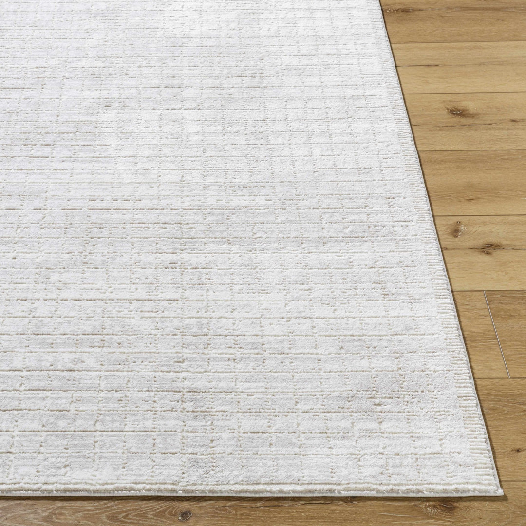 Arnulf Contemporary Solid Gray Textured Washable Rug - The Rug Decor