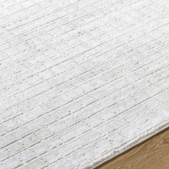 Arnulf Contemporary Solid Gray Textured Washable Rug - The Rug Decor
