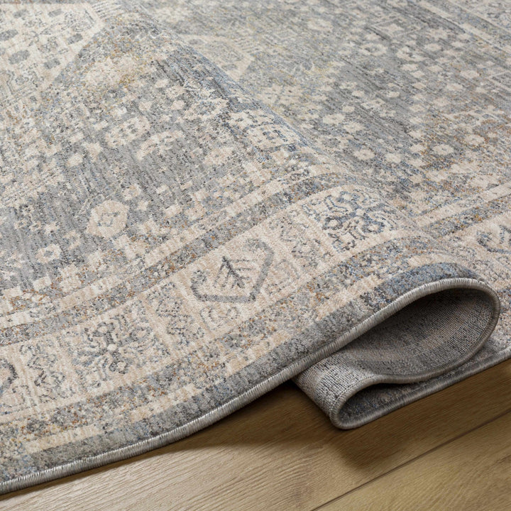 Artan Gray And Brown Traditional Style Rug - The Rug Decor