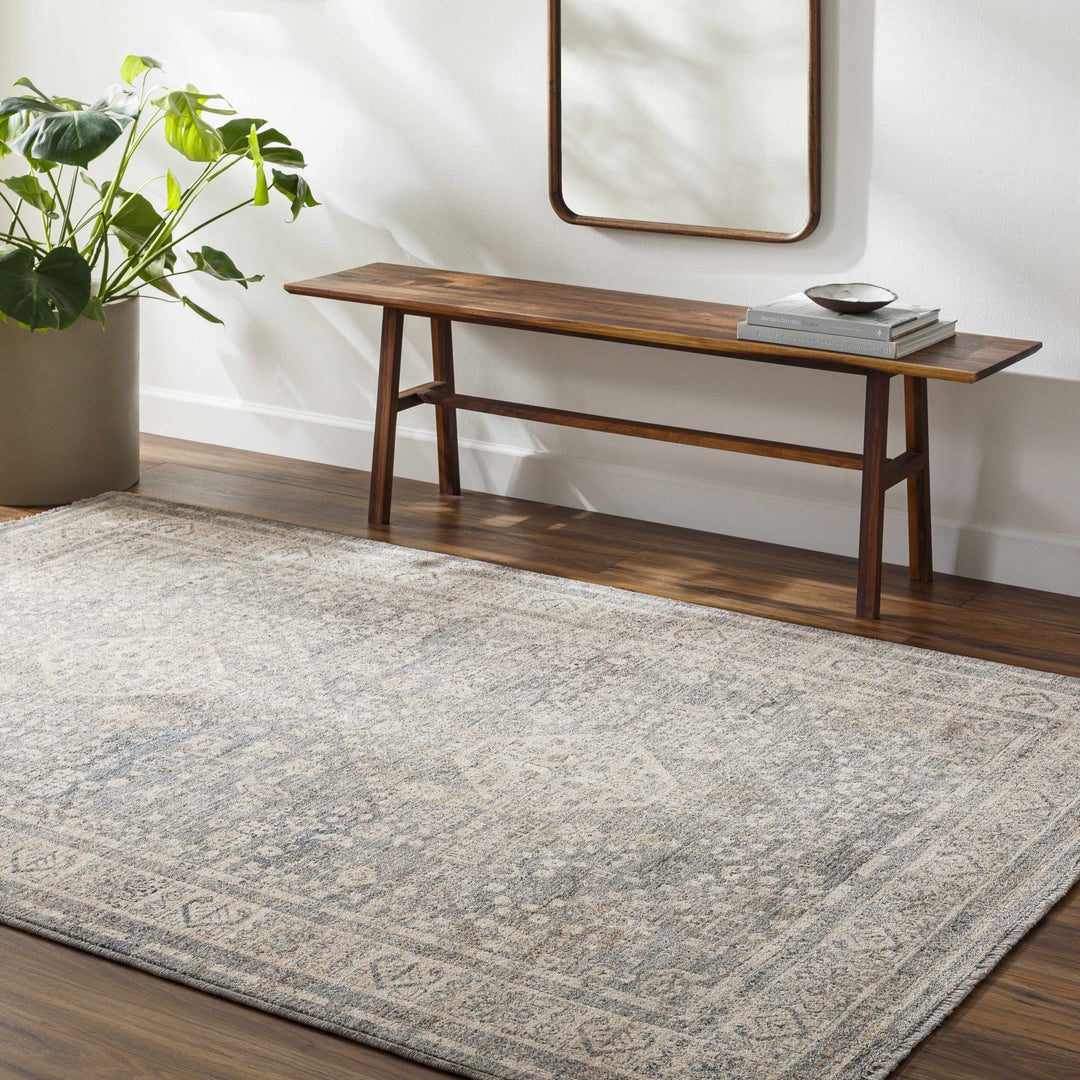 Artan Gray And Brown Traditional Style Rug - The Rug Decor
