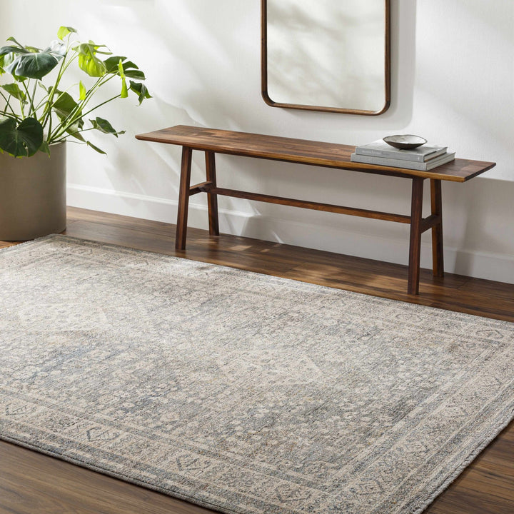 Artan Gray And Brown Traditional Style Rug - The Rug Decor