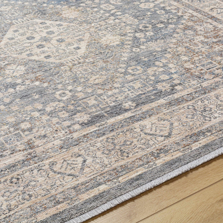 Artan Gray And Brown Traditional Style Rug - The Rug Decor