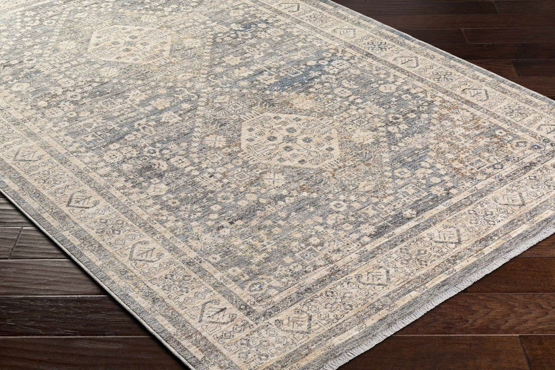 Artan Gray And Brown Traditional Style Rug - The Rug Decor
