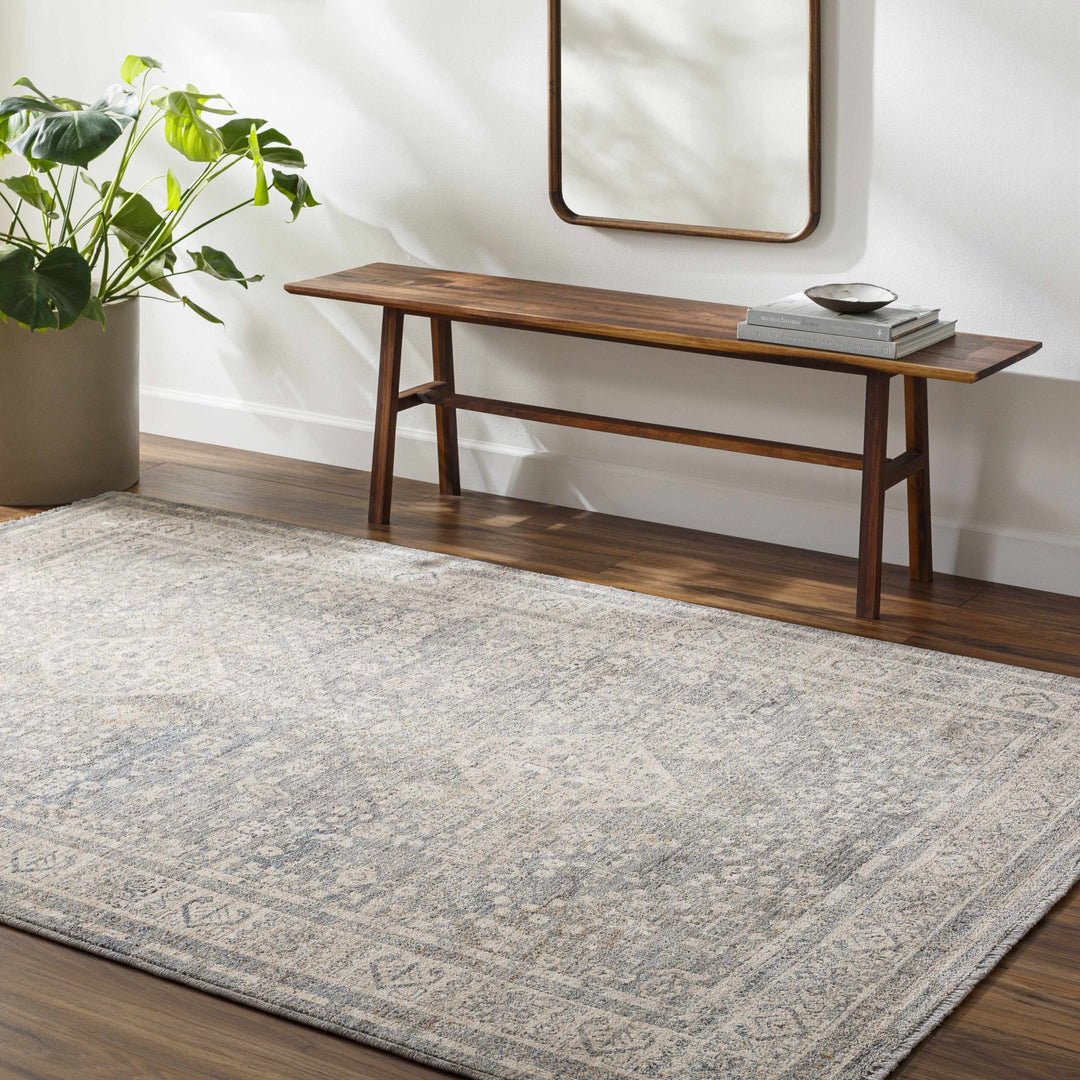 Artan Gray And Brown Traditional Style Rug - The Rug Decor