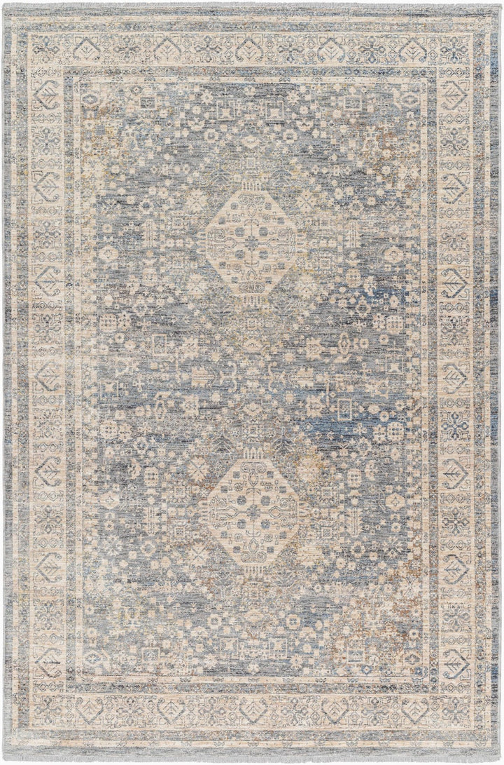 Artan Gray And Brown Traditional Style Rug - The Rug Decor