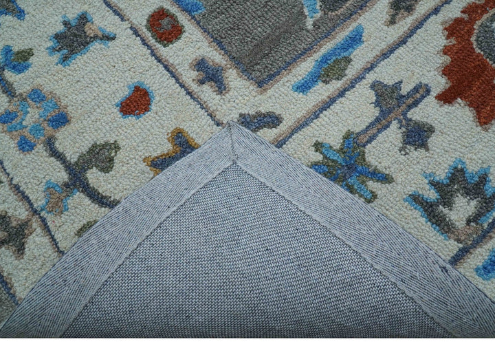 Artic Gray And Ivory Traditional Style Hand Tufted Wool Rug - The Rug Decor