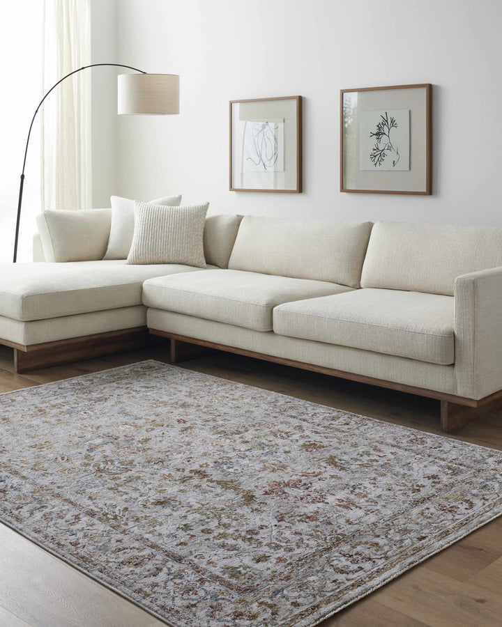 Asabi Ivory And Mustard Traditional Style Rug - The Rug Decor