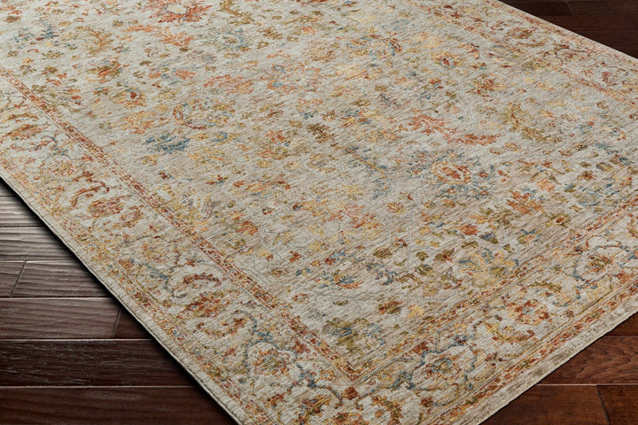 Asabi Ivory And Mustard Traditional Style Rug - The Rug Decor