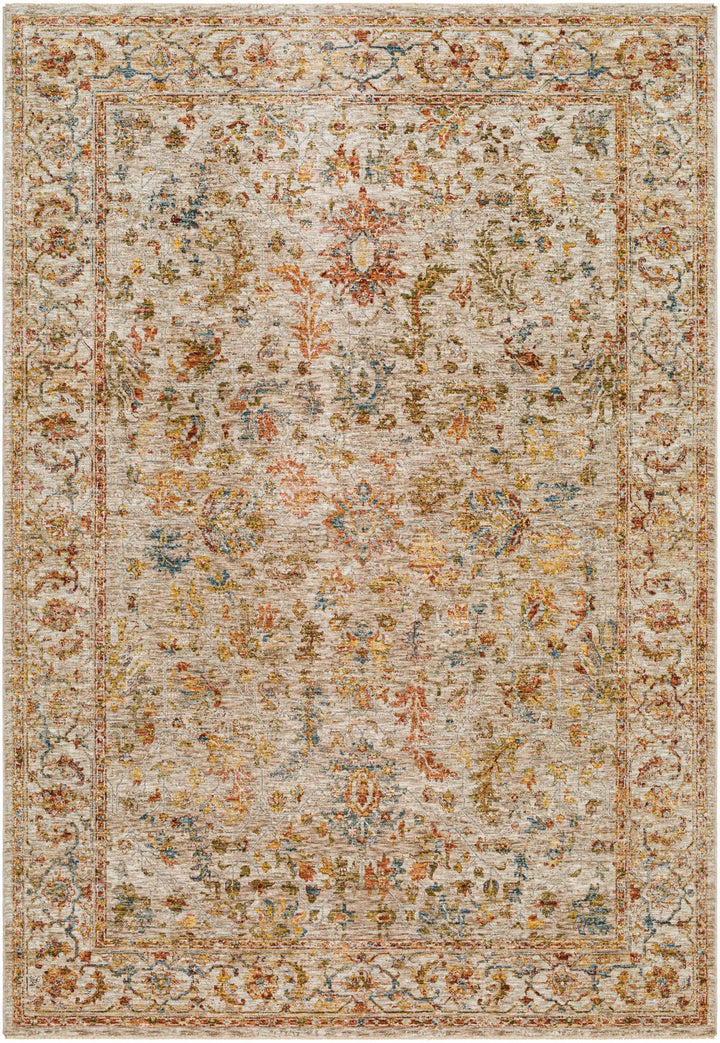 Asabi Ivory And Mustard Traditional Style Rug - The Rug Decor
