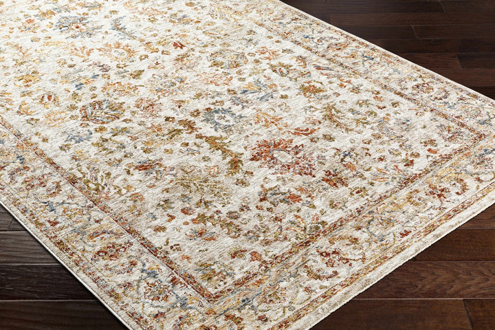 Asabi Ivory And Mustard Traditional Style Rug - The Rug Decor