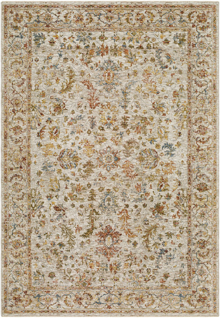 Asabi Ivory And Mustard Traditional Style Rug - The Rug Decor