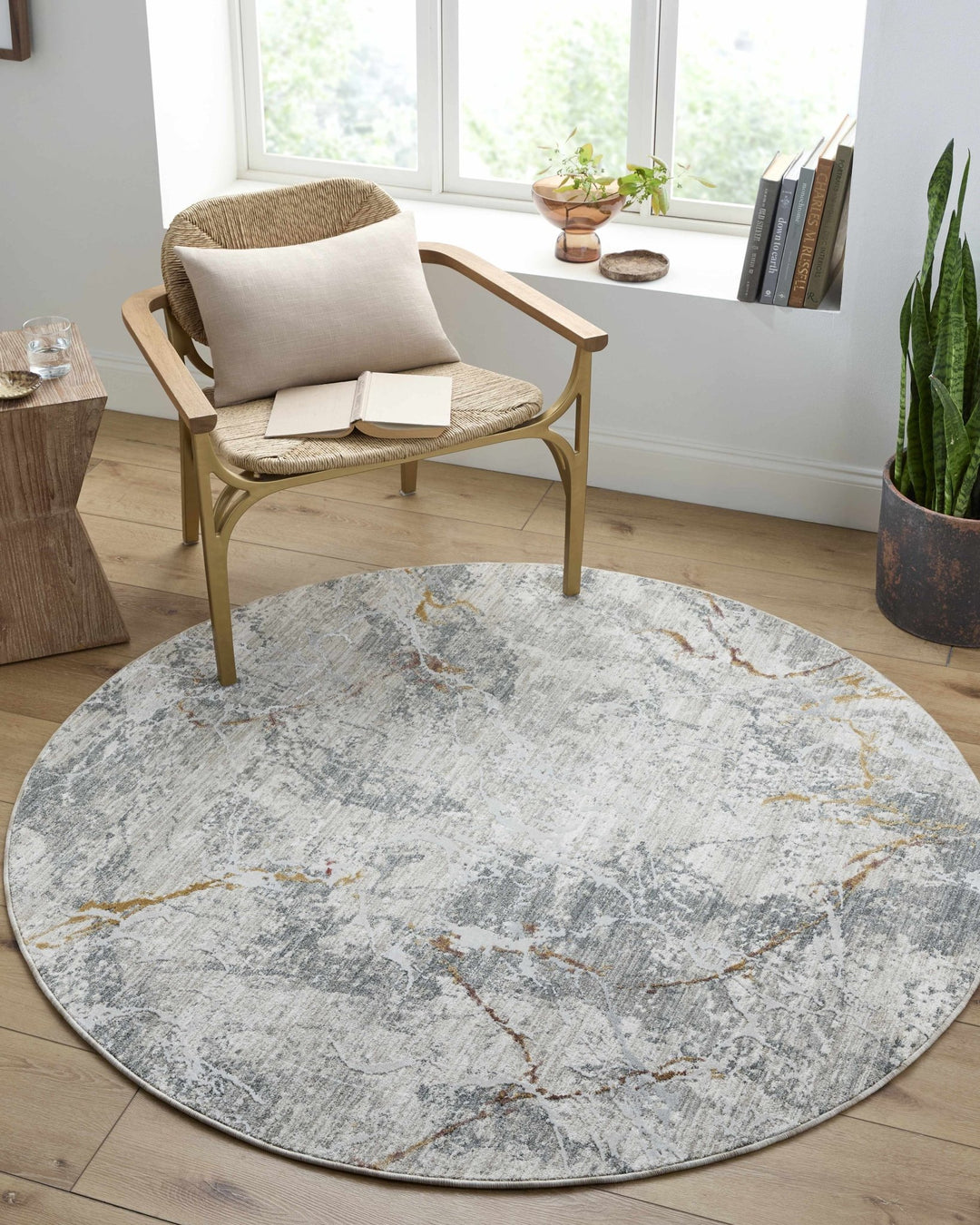Asena Modern Abstact Design Gray And Beige Rug - The Rug Decor