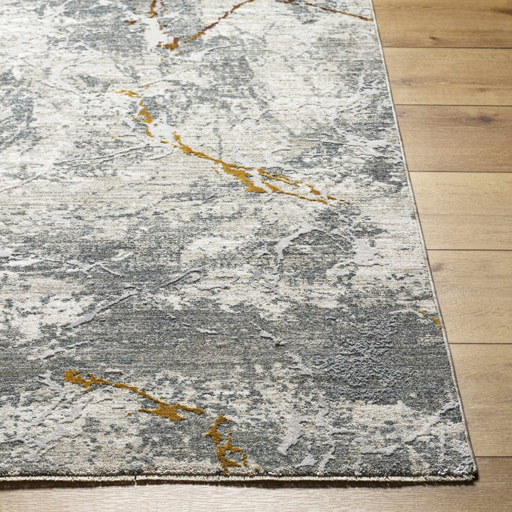 Asena Modern Abstact Design Gray And Beige Rug - The Rug Decor