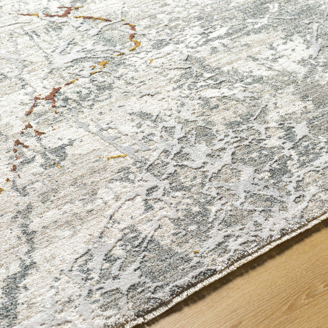 Asena Modern Abstact Design Gray And Beige Rug - The Rug Decor