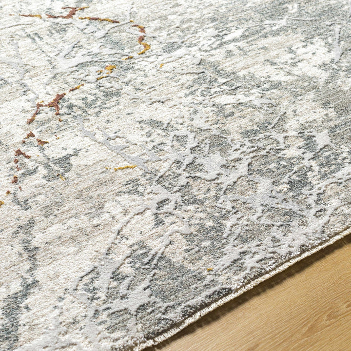 Asena Modern Abstact Design Gray And Beige Rug - The Rug Decor