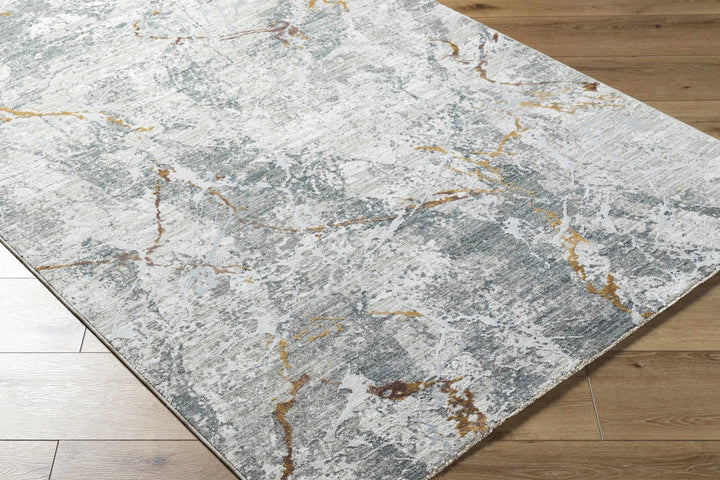 Asena Modern Abstact Design Gray And Beige Rug - The Rug Decor