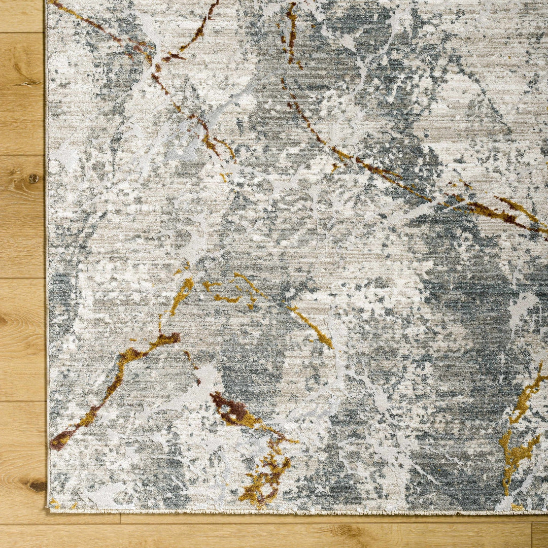 Asena Modern Abstact Design Gray And Beige Rug - The Rug Decor