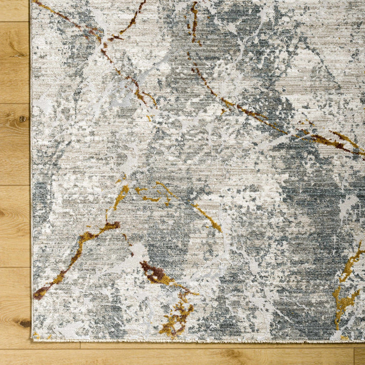 Asena Modern Abstact Design Gray And Beige Rug - The Rug Decor