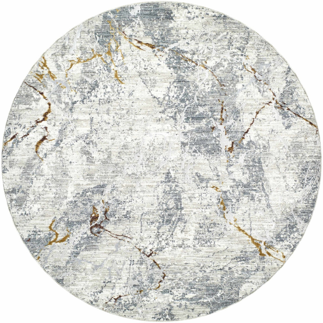 Asena Modern Abstact Design Gray And Beige Rug - The Rug Decor