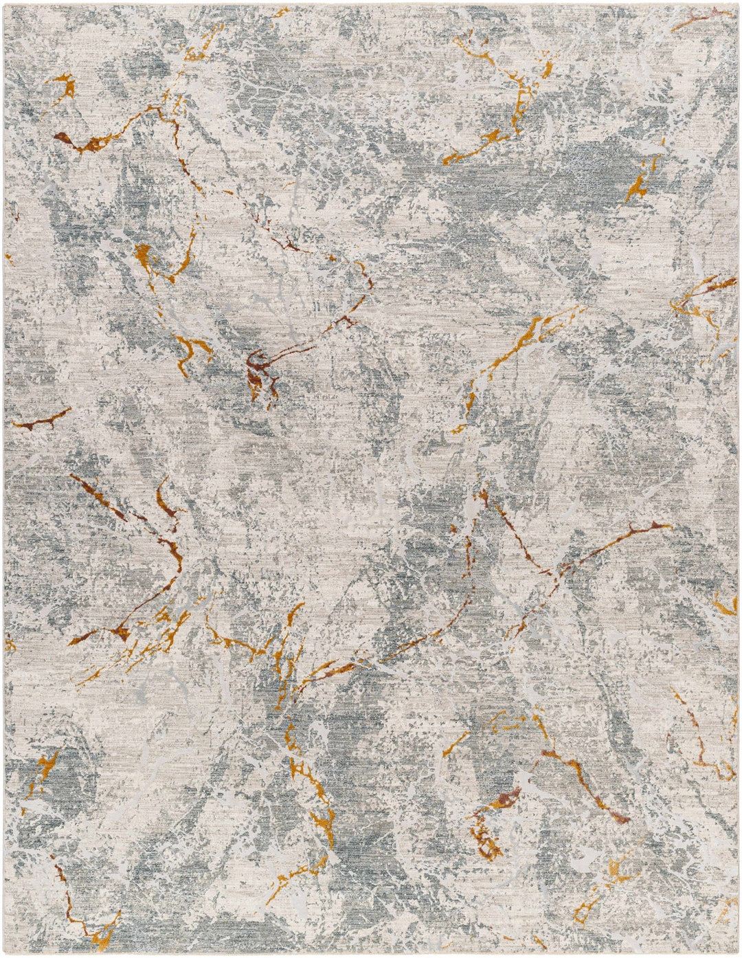Asena Modern Abstact Design Gray And Beige Rug - The Rug Decor