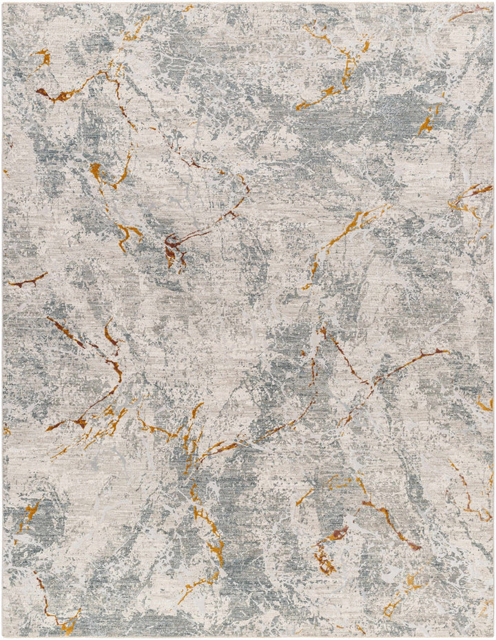 Asena Modern Abstact Design Gray And Beige Rug - The Rug Decor