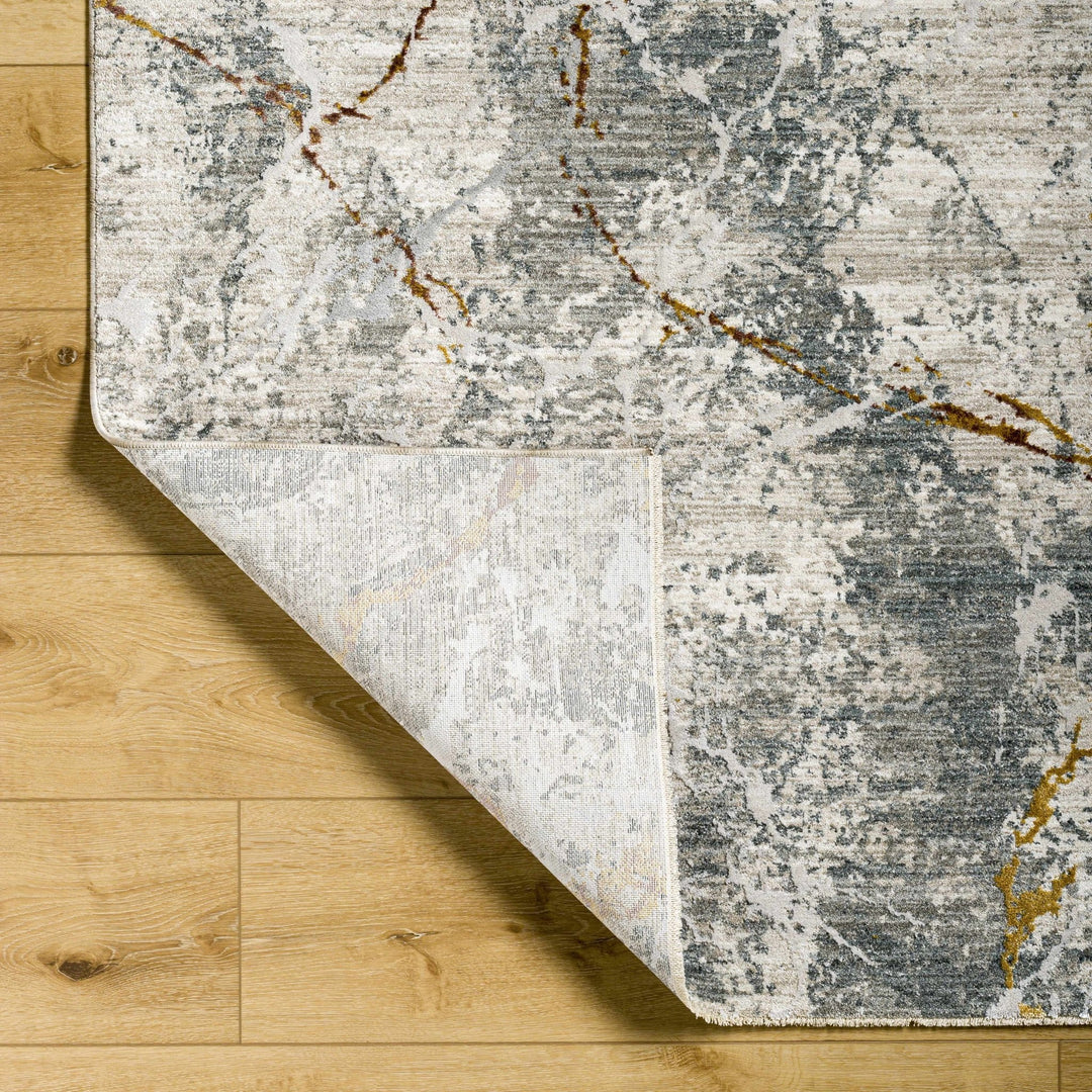 Asena Modern Abstact Design Gray And Beige Rug - The Rug Decor