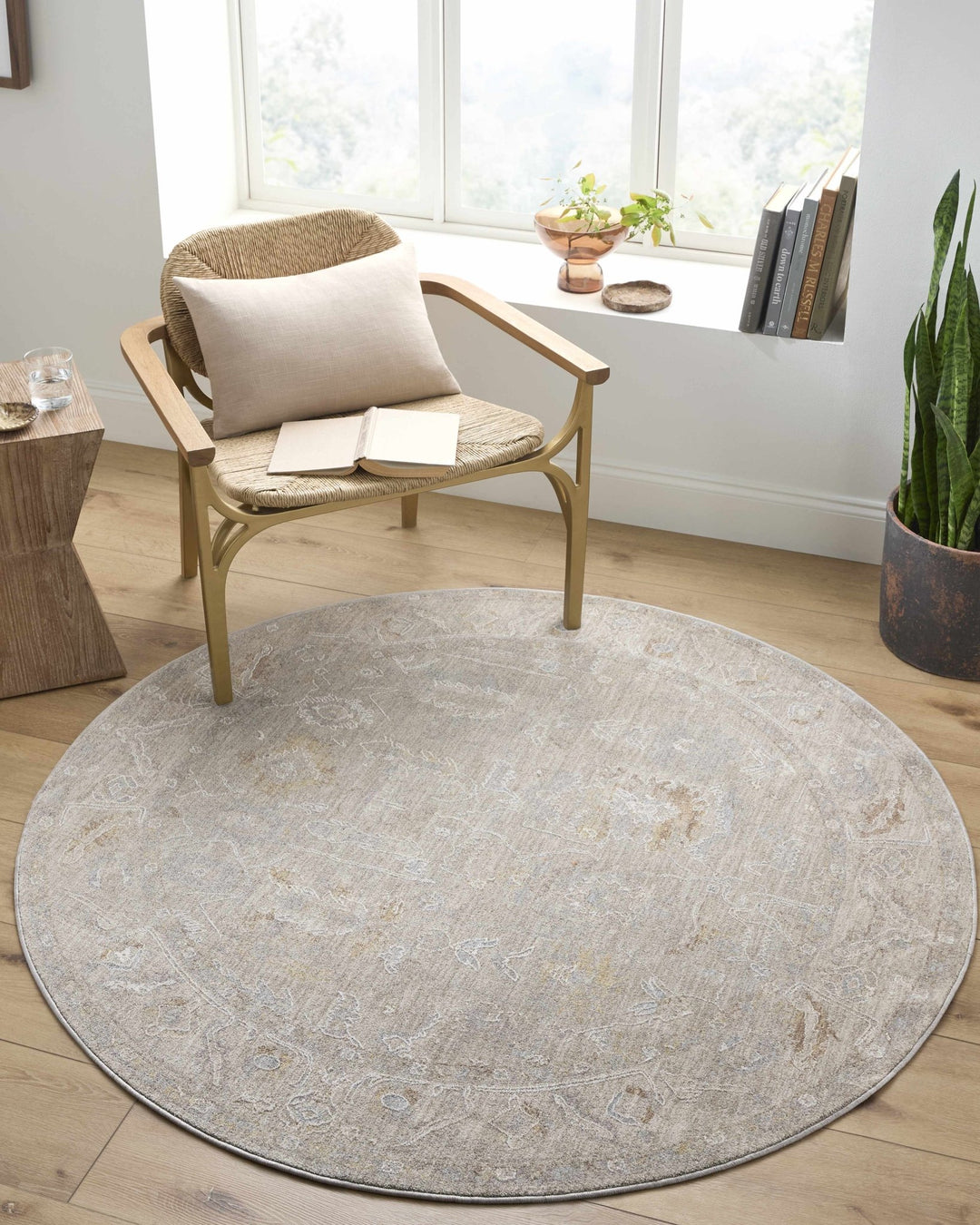 Ashra Traditional Style Beige And Brown Thick Luxe Area Rug - The Rug Decor