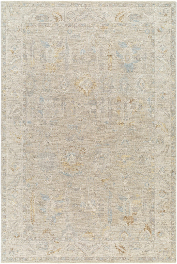 Ashra Traditional Style Beige And Brown Thick Luxe Area Rug - The Rug Decor