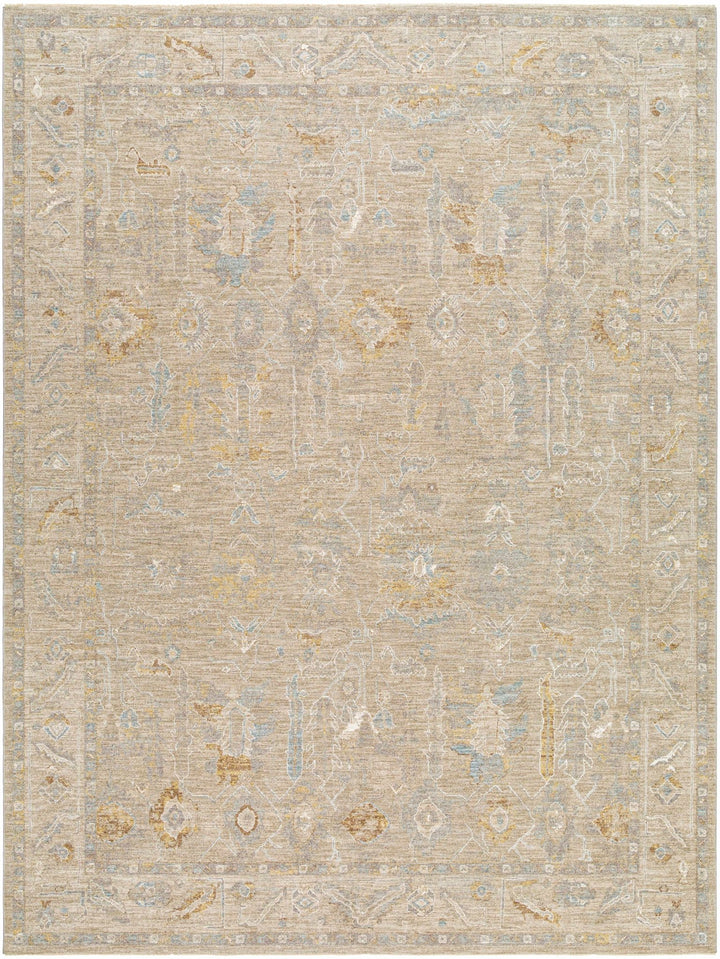 Ashra Traditional Style Beige And Brown Thick Luxe Area Rug - The Rug Decor