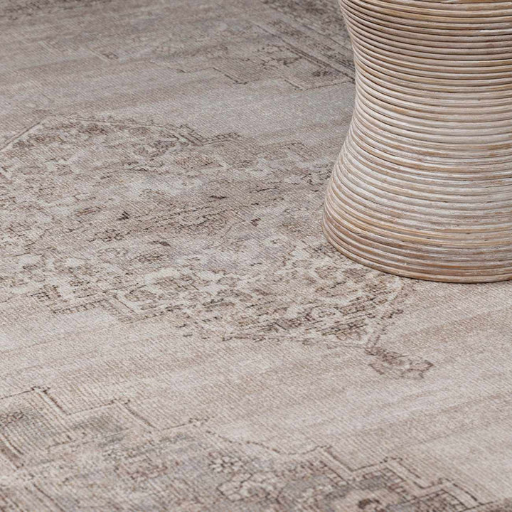 Ashwin Traditional Beige And Brown Hand Tufted Area Rug - The Rug Decor