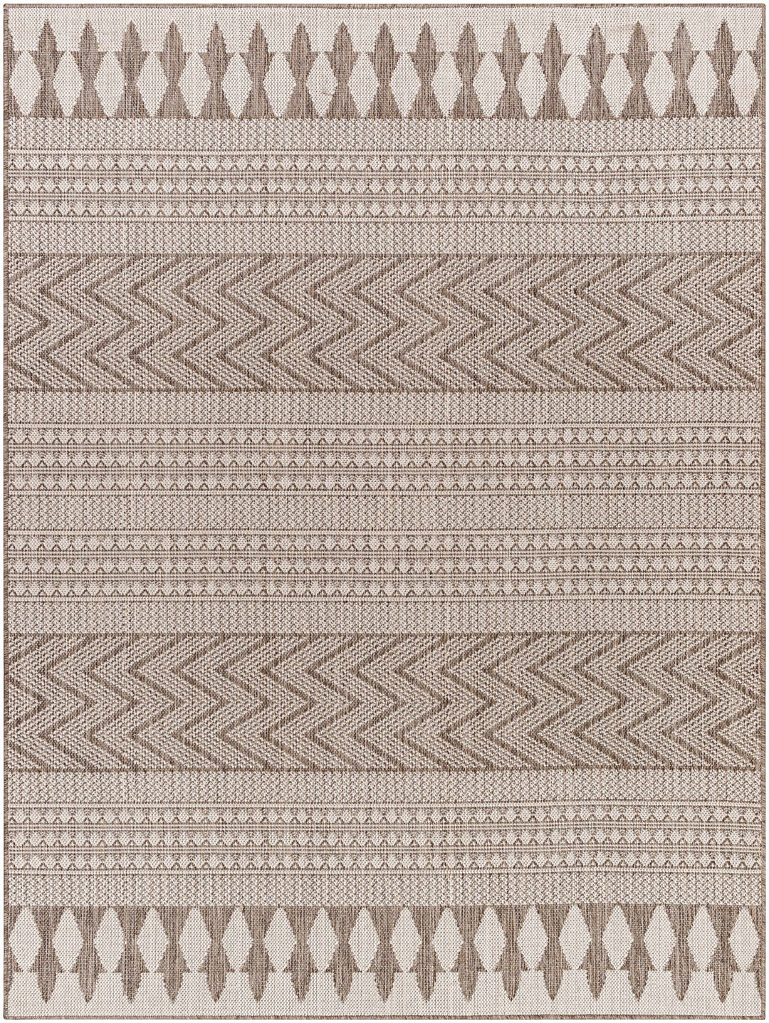 Asif Bohemian Beige And Brown Rug - The Rug Decor
