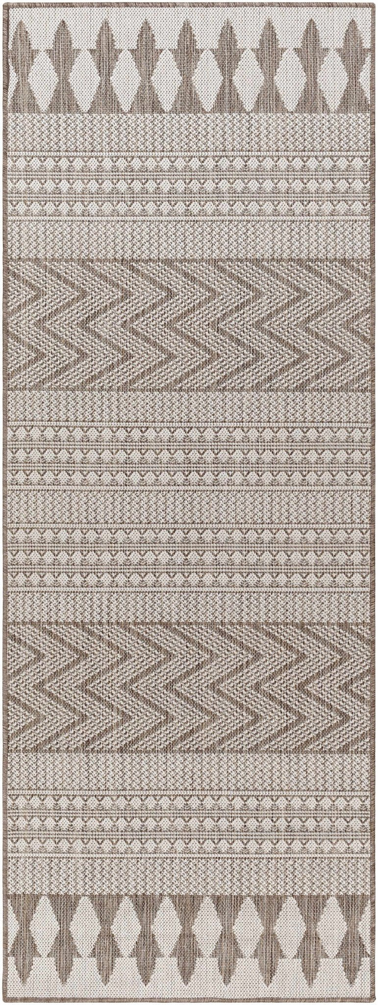 Asif Bohemian Beige And Brown Rug - The Rug Decor