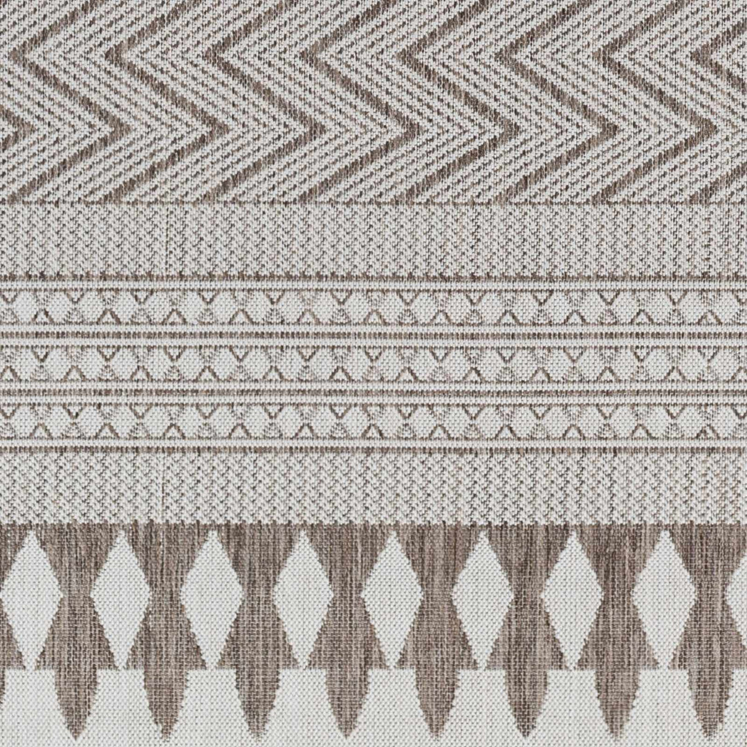 Asif Bohemian Beige And Brown Rug - The Rug Decor