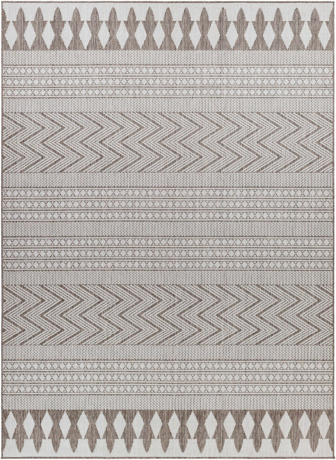 Asif Bohemian Beige And Brown Rug - The Rug Decor