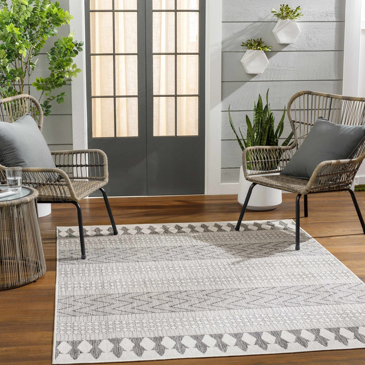 Asif Contemporary Gray And Charcoal Area Rug - The Rug Decor