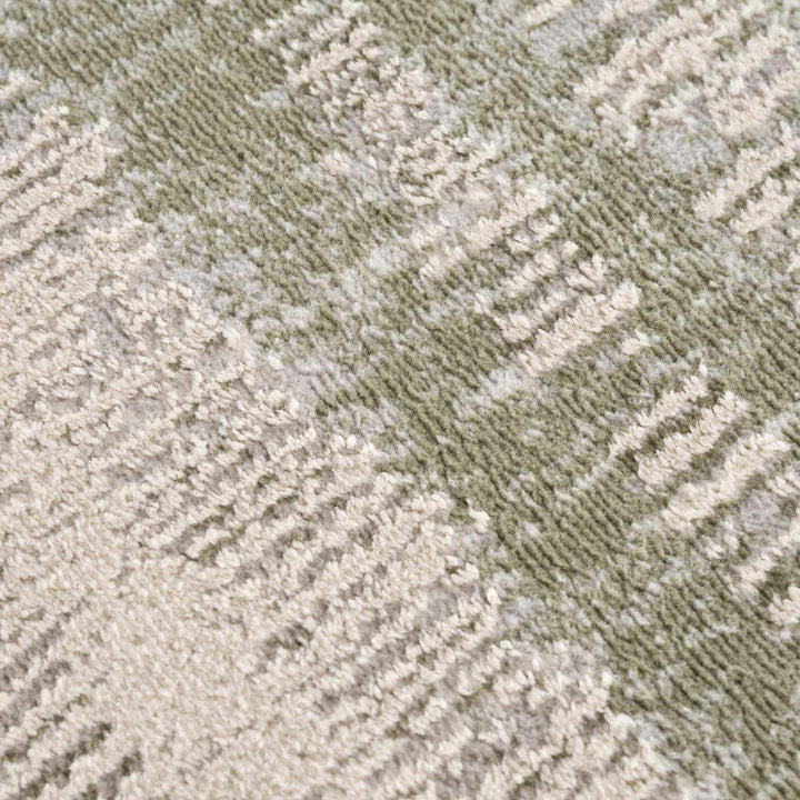 Asmara Contemporary Abstract Green And Beige Rug - The Rug Decor