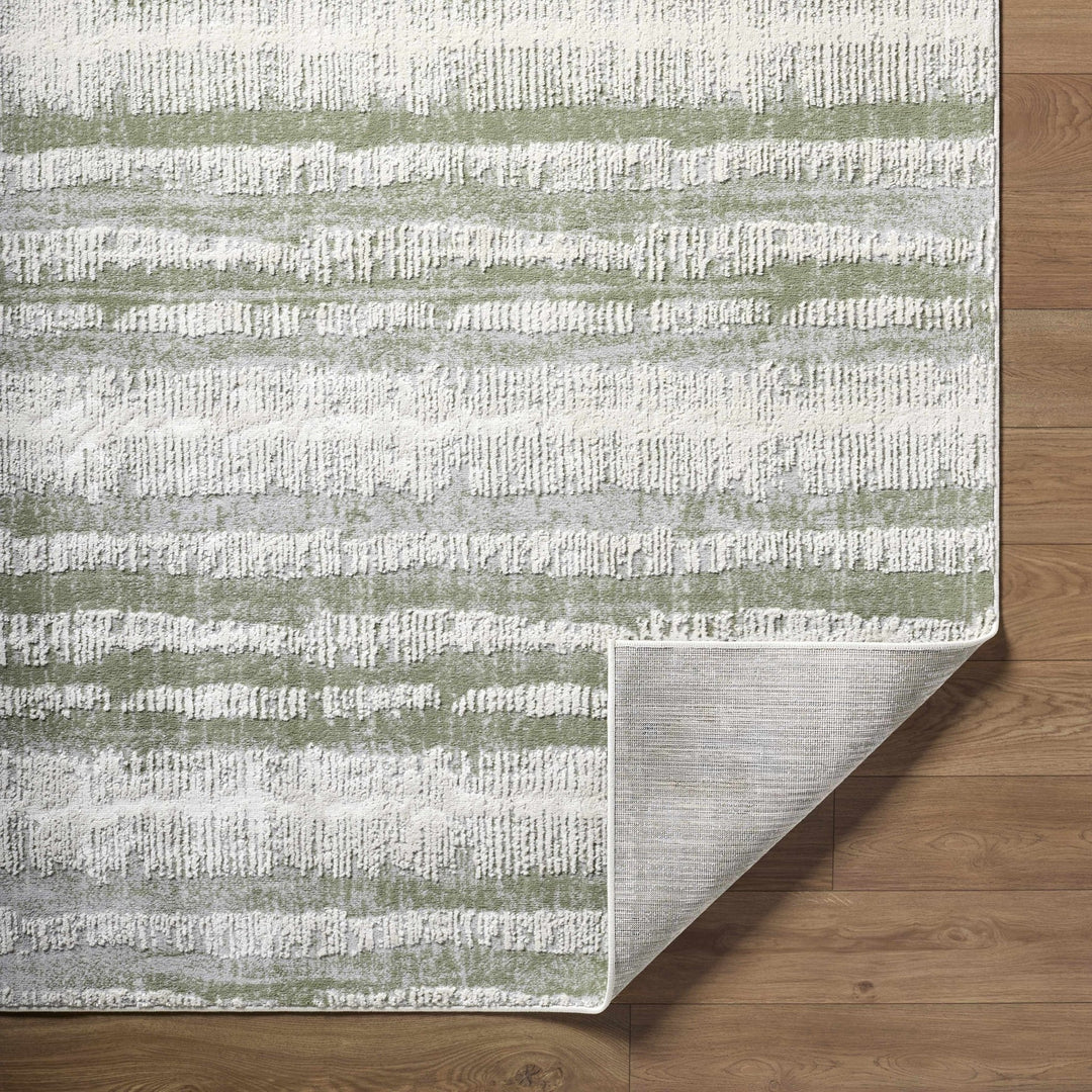 Asmara Contemporary Abstract Green And Beige Rug - The Rug Decor