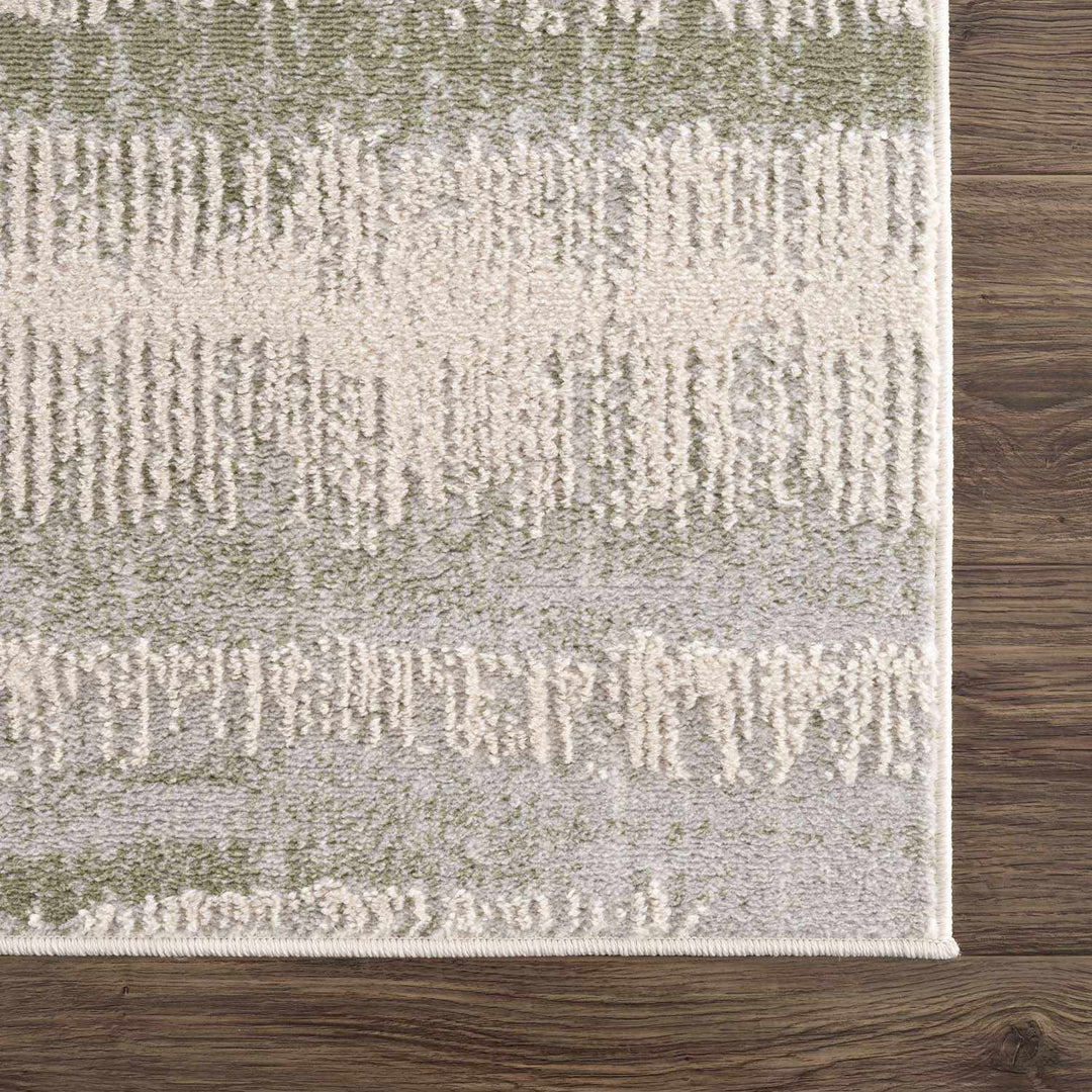 Asmara Contemporary Abstract Green And Beige Rug - The Rug Decor