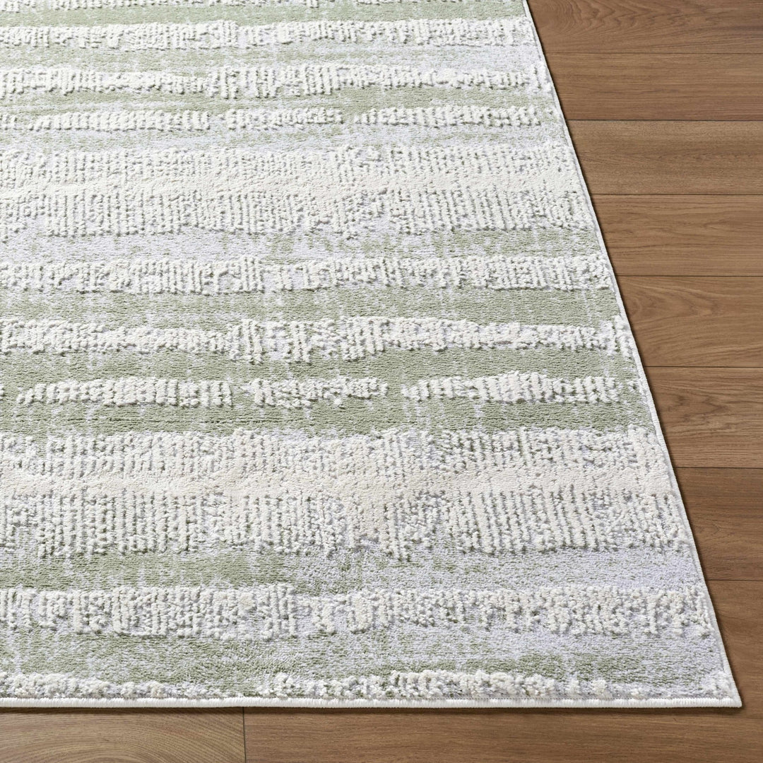 Asmara Contemporary Abstract Green And Beige Rug - The Rug Decor